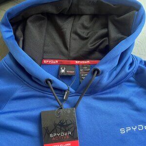 Men's New Blue Spyder Active Sports Quick Dry Hoodie Size XXL (NWT)